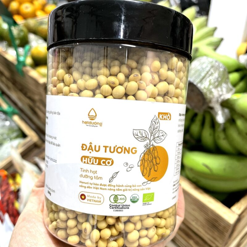 Đậu tương hữu cơ Hanuti 450g - Hộp - Hình ảnh 4