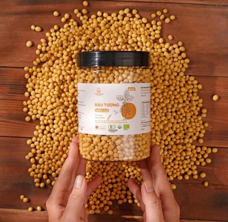 Đậu tương hữu cơ Hanuti 450g - Hộp - Hình ảnh 3