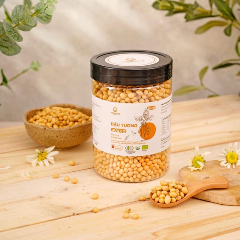 Đậu tương hữu cơ Hanuti 450g - Hộp