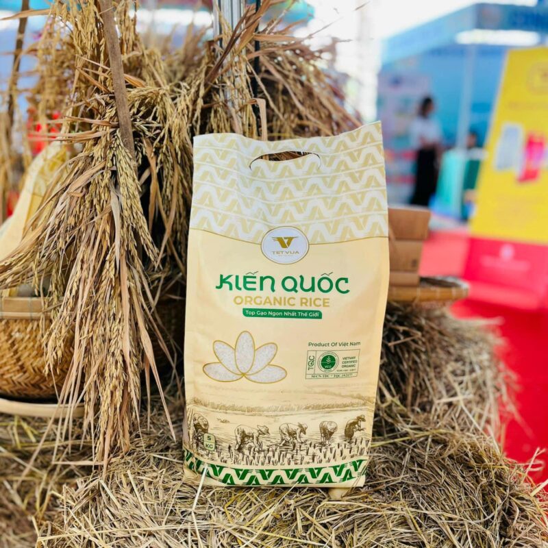 Gạo Rươi ST25 hữu cơ TCVN Kiến Quốc 5kg - túi