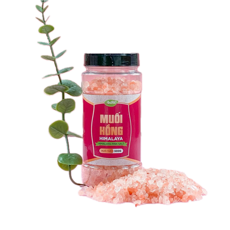 Muối hồng thô Himalaya 500g - Lọ