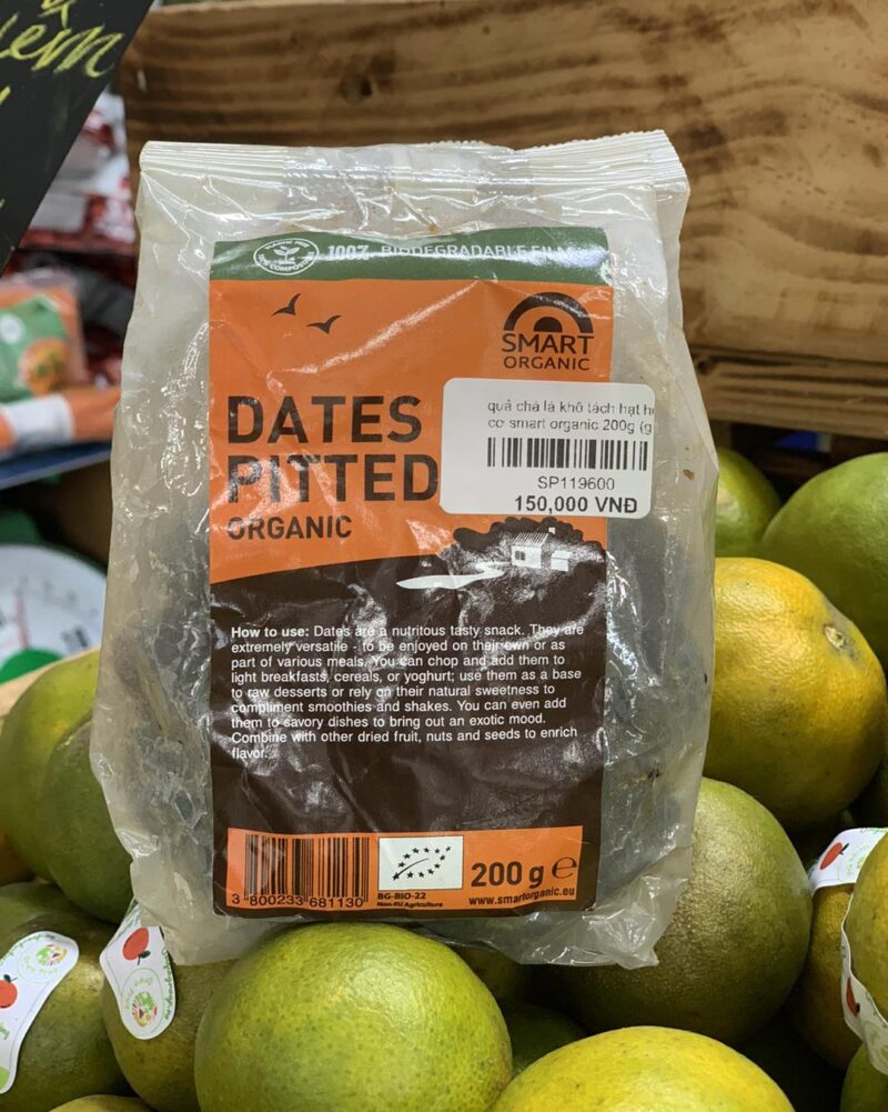 quả chà là khô tách hạt hữu cơ smart organic 200g - gói - Hình ảnh 2