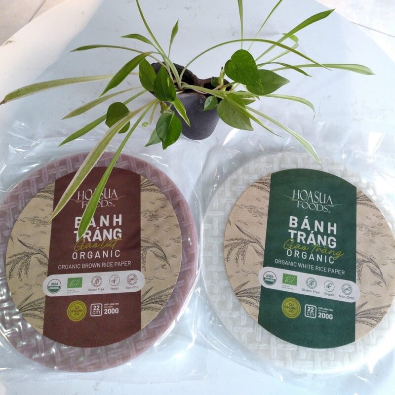 Bánh tráng gạo lứt hữu cơ USDA Hoa Sữa (200g) - Gói - Hình ảnh 2
