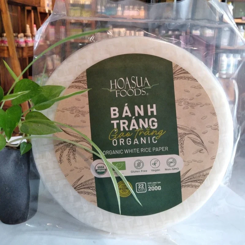 Bánh tráng gạo trắng hữu cơ USDA Hoa Sữa (200g) - Gói - Hình ảnh 5