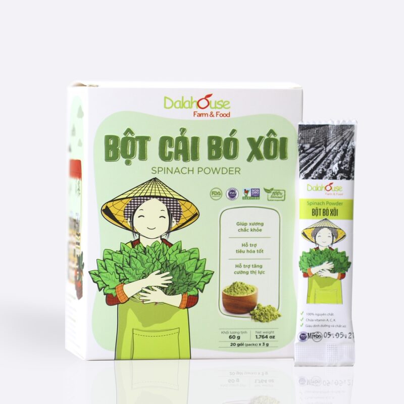 Bột cải bó xôi 60g Dalahouse - Hộp