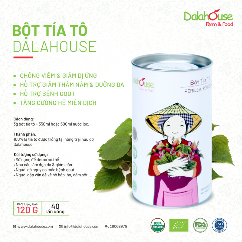 Bột tía tô Dalahouse 60g - Hộp - Hình ảnh 4