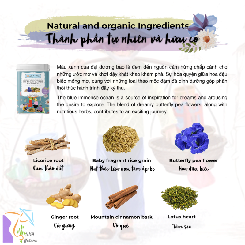 Trà màu xanh đại dương GBA Nature - Hình ảnh 4