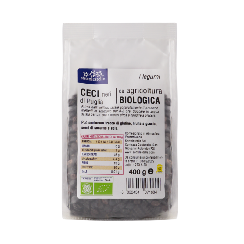 ĐẬU GÀ ĐEN HỮU CƠ SOTTOLESTELLE 400G - gói - Hình ảnh 3