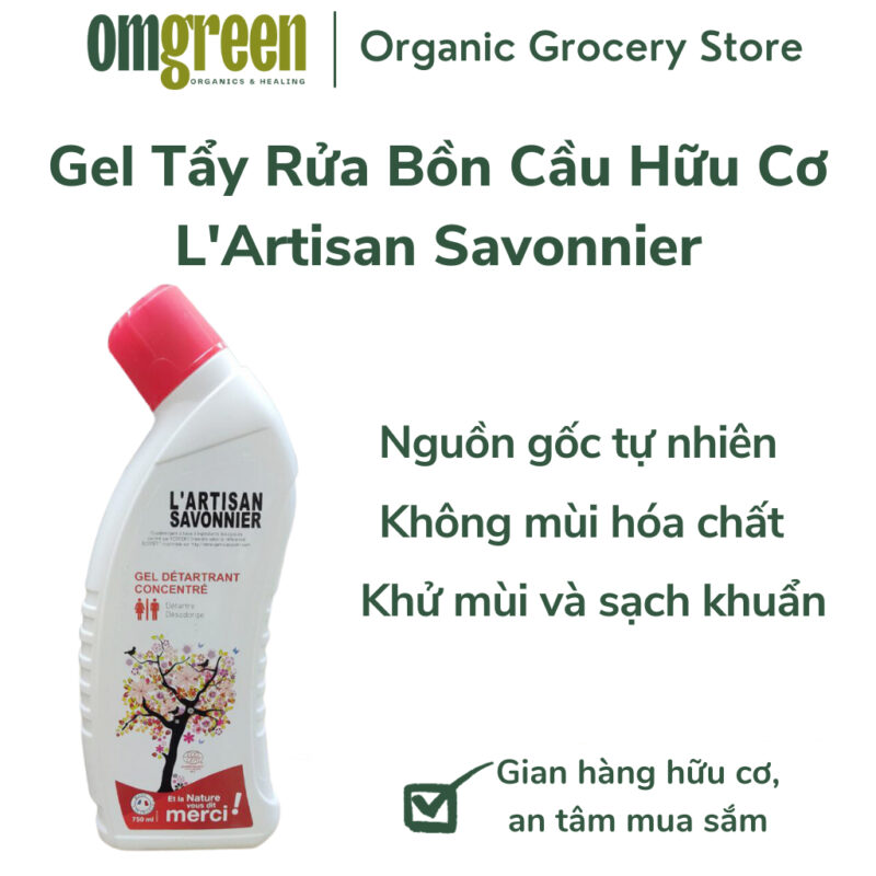 Gel tẩy rửa bồn cầu hữu cơ Artisan Savonnier 750m - Hình ảnh 2