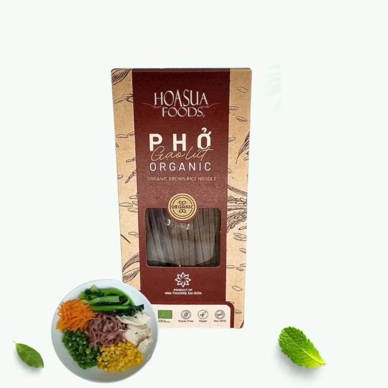 Phở gạo lứt hữu cơ USDA Hoa Sữa 250g - Hộp - Hình ảnh 3