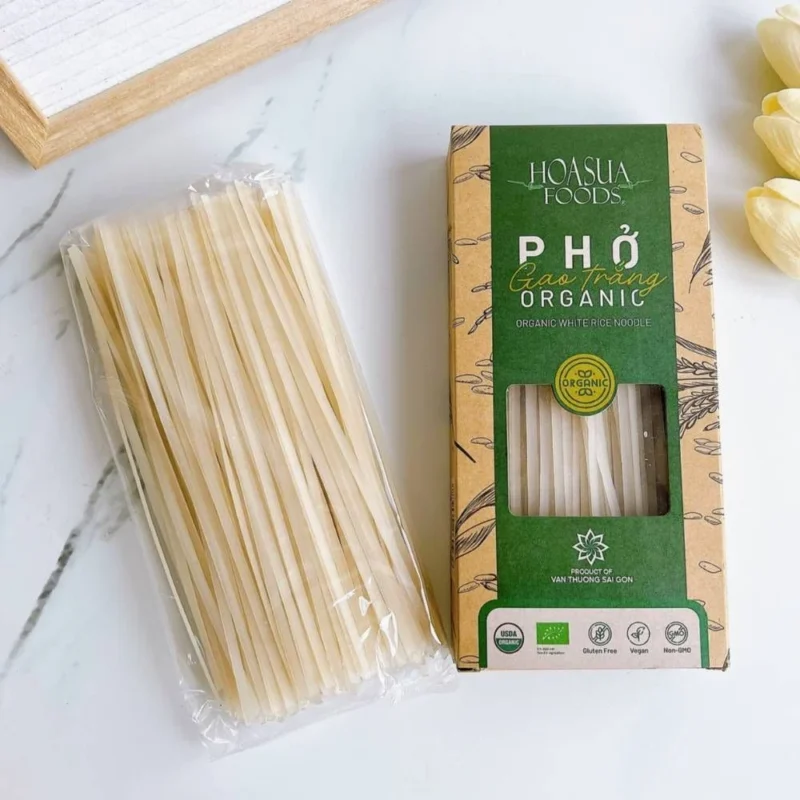 Phở gạo trắng hữu cơ USDA Hoa Sữa 250g - Hộp - Hình ảnh 4