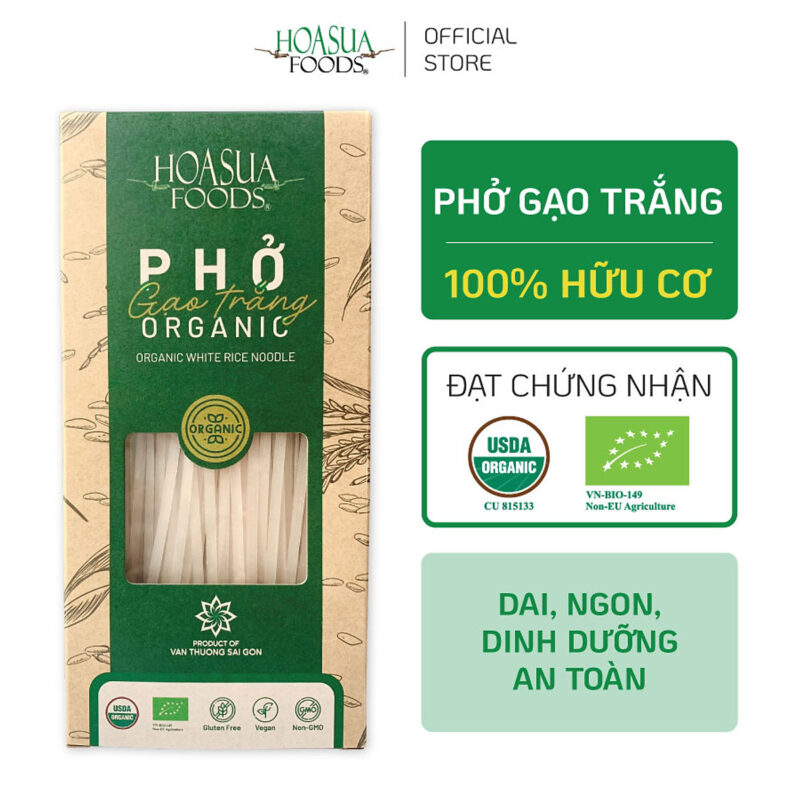 Phở gạo trắng hữu cơ USDA Hoa Sữa 250g - Hộp - Hình ảnh 2