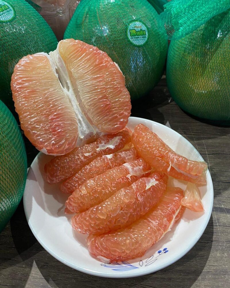 Bưởi da xanh trồng chuyển đổi hữu cơ HTX Năm Hạng Bình Dương - Hình ảnh 5