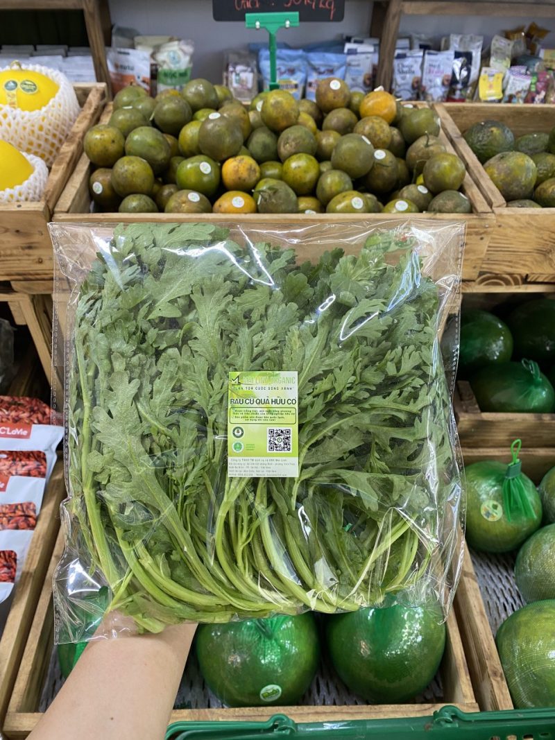 Cải cúc hữu cơ Mai Linh Farm