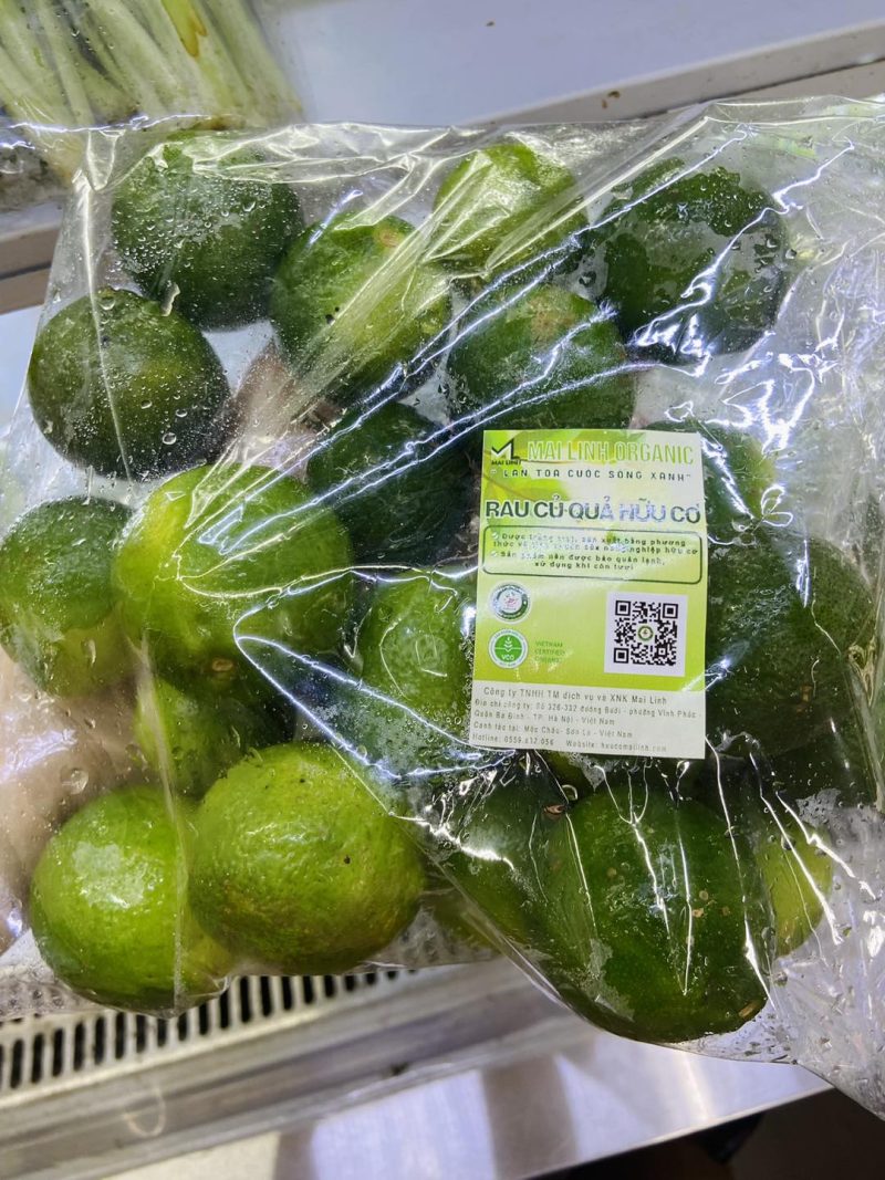 Chanh tươi hữu cơ Mai Linh Organic Farm - Kg