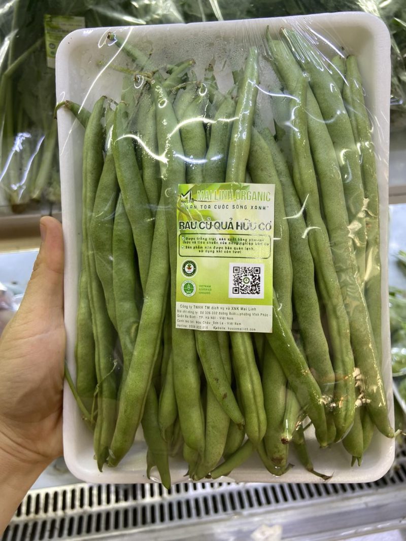 Đậu cove hữu cơ Mai Linh Organic farm - kg