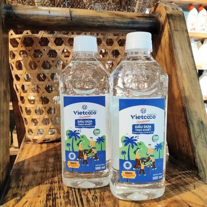 Dầu dừa tinh khiết hữu cơ USDA VietCoco 500ml - Chai - Hình ảnh 6