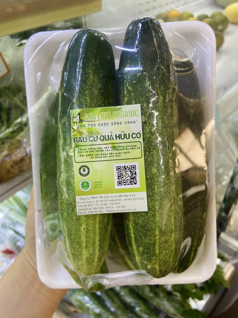 Dưa chuột (leo) hữu cơ Mai Linh Farm - kg