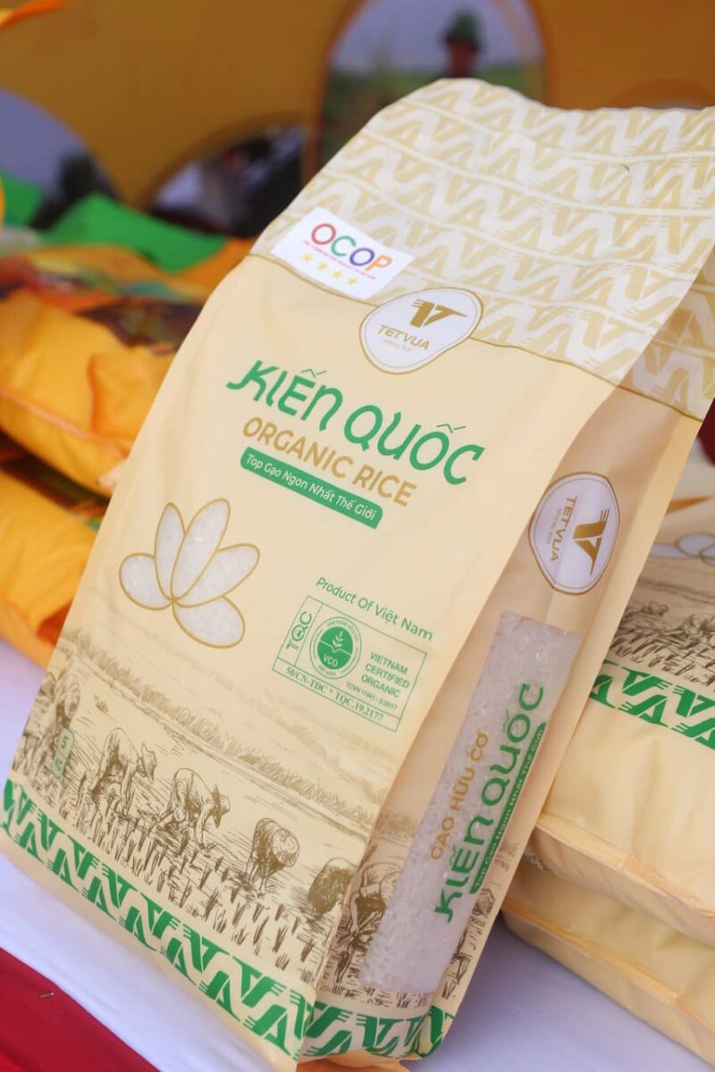 Gạo Rươi ST25 hữu cơ TCVN Kiến Quốc 5kg - túi - Hình ảnh 2