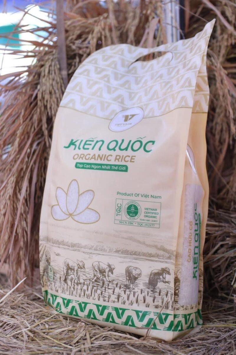 Gạo Rươi ST25 hữu cơ TCVN Kiến Quốc 5kg - túi - Hình ảnh 4