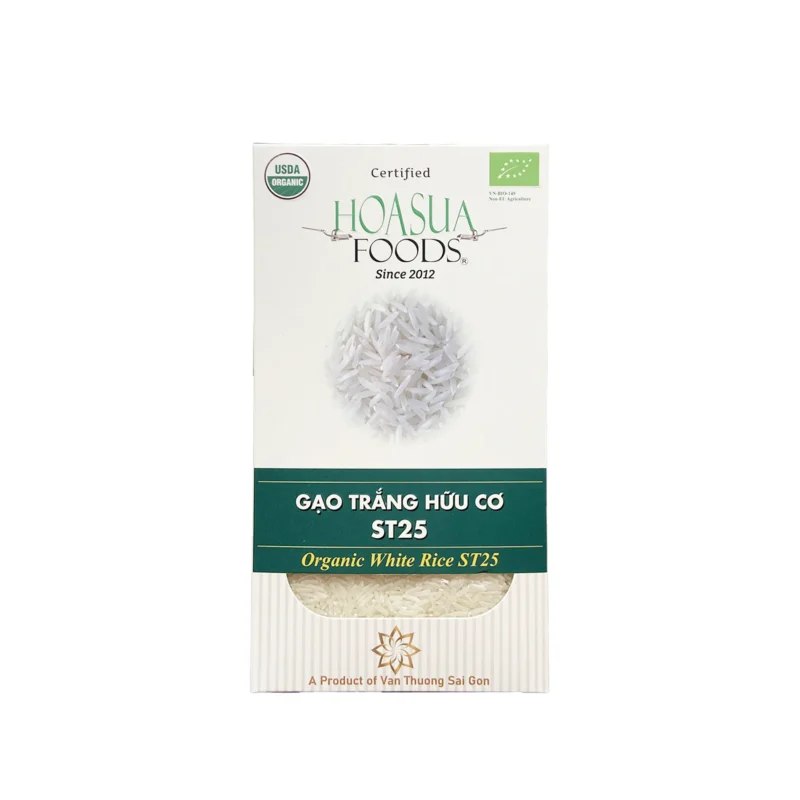 Gạo hữu cơ ST25 xát dối Hoa Sữa 1kg - Gói - Hình ảnh 6