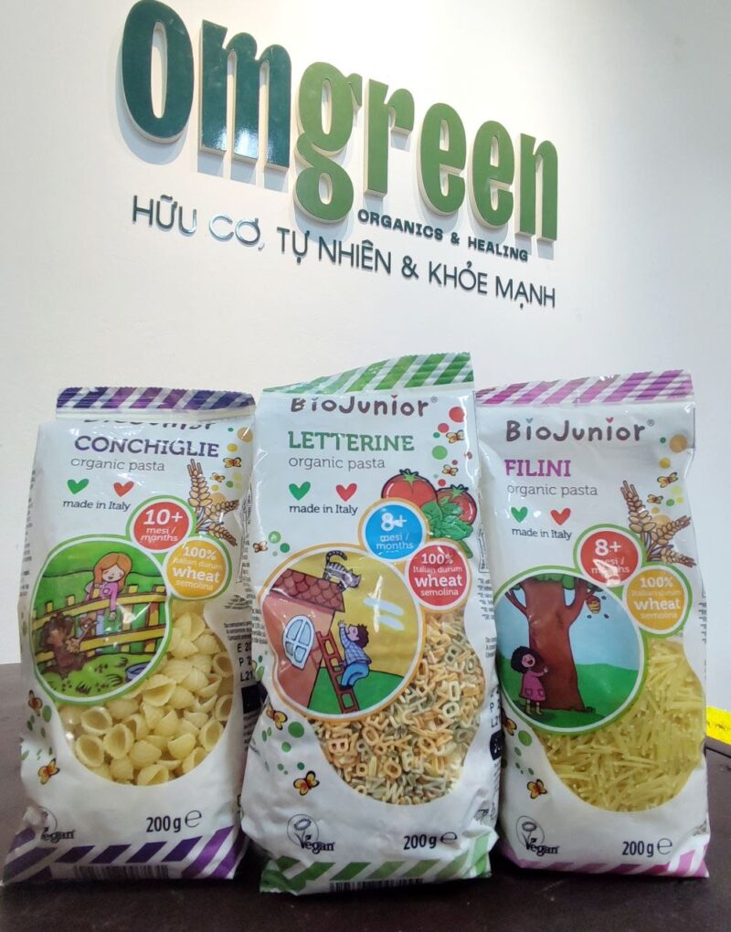 Mì nui ăn dặm hữu cơ EU cho bé hình vỏ sò Bio Junior 200g (từ 10 tháng) - Gói - Hình ảnh 2