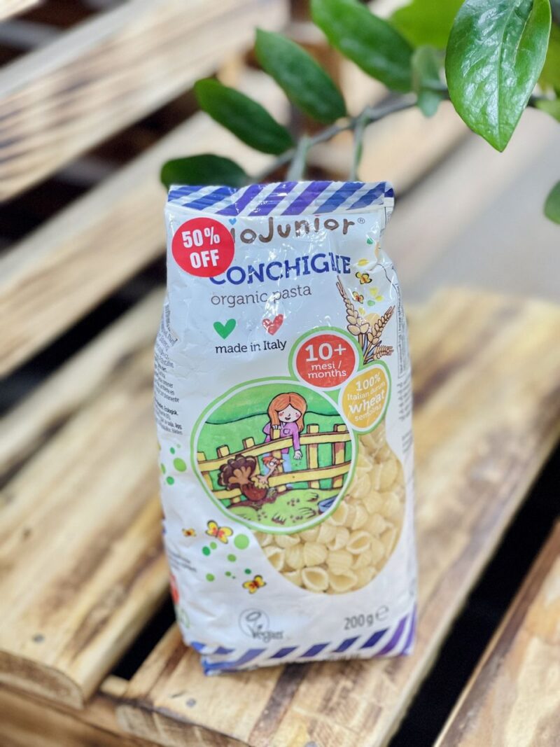 Mì nui ăn dặm hữu cơ EU cho bé hình vỏ sò Bio Junior 200g (từ 10 tháng) - Gói - Hình ảnh 3