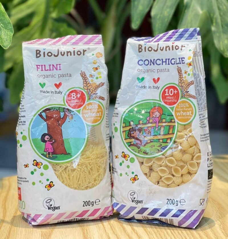 Mì nui ăn dặm hữu cơ EU cho bé hình vỏ sò Bio Junior 200g (từ 10 tháng) - Gói - Hình ảnh 4