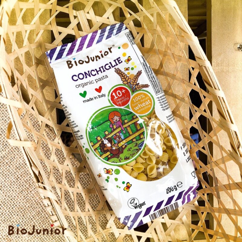 Mì nui ăn dặm hữu cơ EU cho bé hình vỏ sò Bio Junior 200g (từ 10 tháng) - Gói - Hình ảnh 6