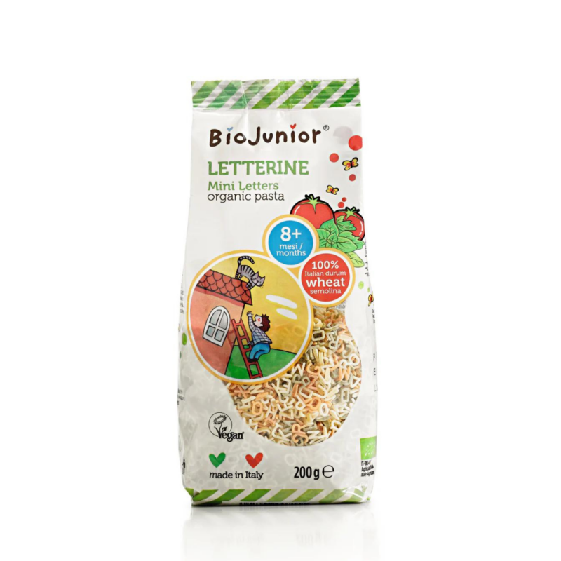 Mì nui ăn dặm hữu cơ EU cho bé hình vỏ sò Bio Junior 200g (từ 10 tháng) - Gói