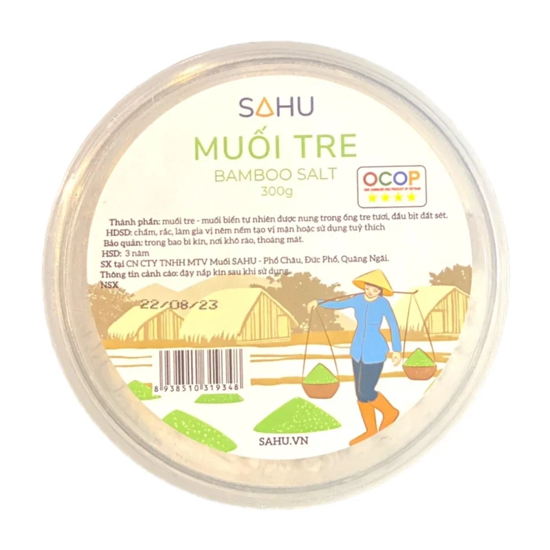 Muối tre Sahu 300g - lọ - Hình ảnh 3