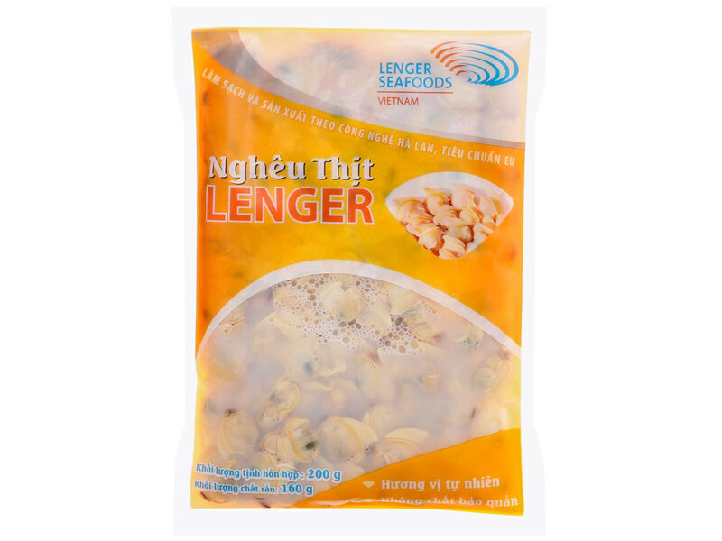 Nghêu thịt thanh trùng Lenger 200g