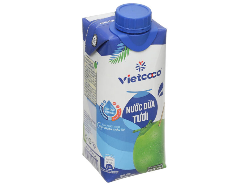 Nước dừa hữu cơ USDA VietCoco 330ml - Chai