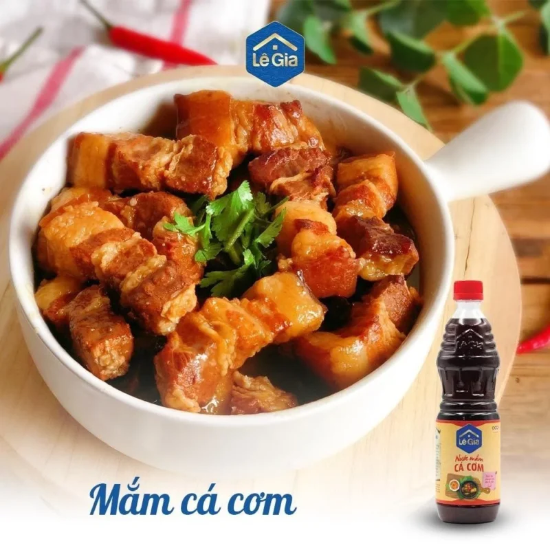 Nước mắm cá cơm Lê Gia 650ml - Chai - Hình ảnh 4