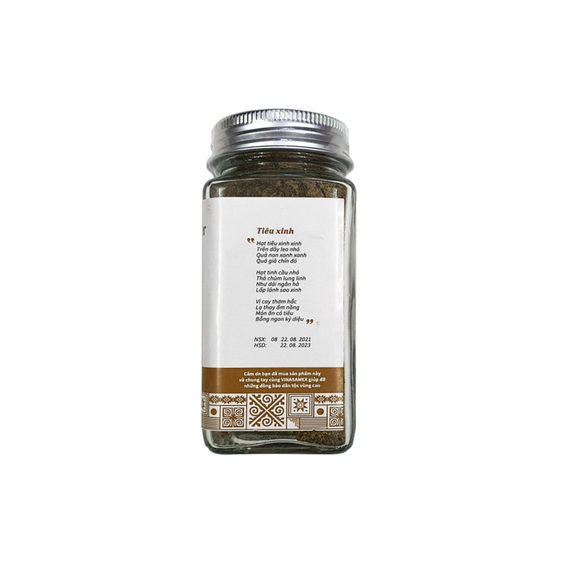 Bột tiêu hữu cơ EU Vinasamex 50g - lọ - Hình ảnh 4