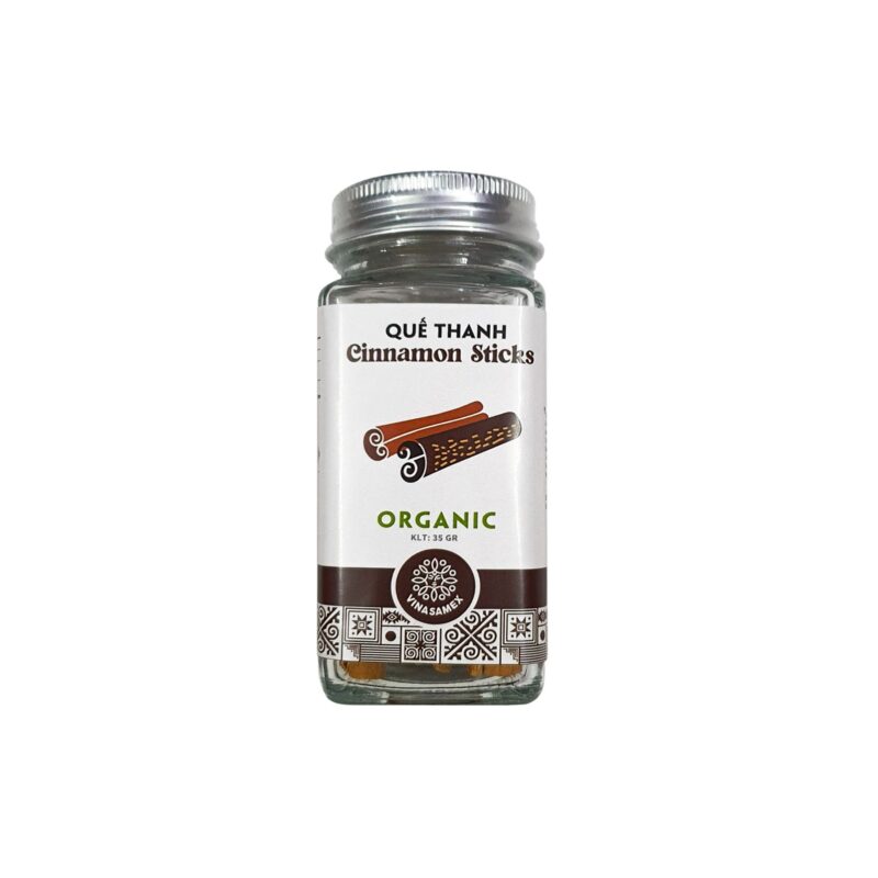 Quế thanh hữu cơ EU Vinasamex 35g - Lọ