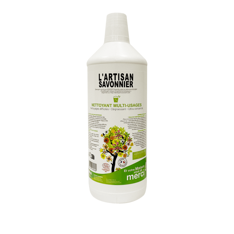 Tẩy rửa đa năng nhiều bề mặt hữu cơ Artisan Savonnier 1L