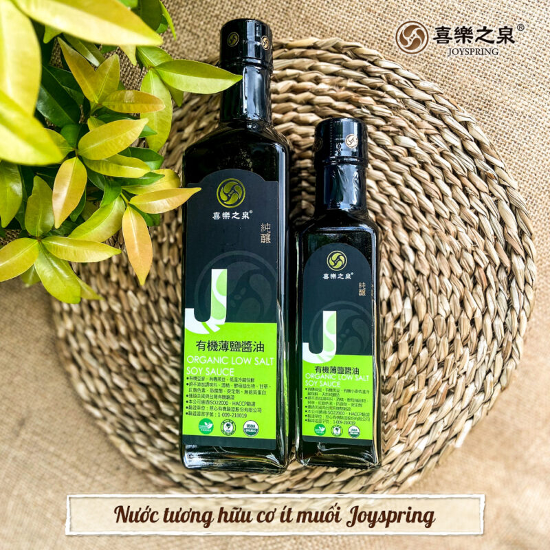 Nước tương hữu cơ ít muối Joyspring 500ml - Hình ảnh 2