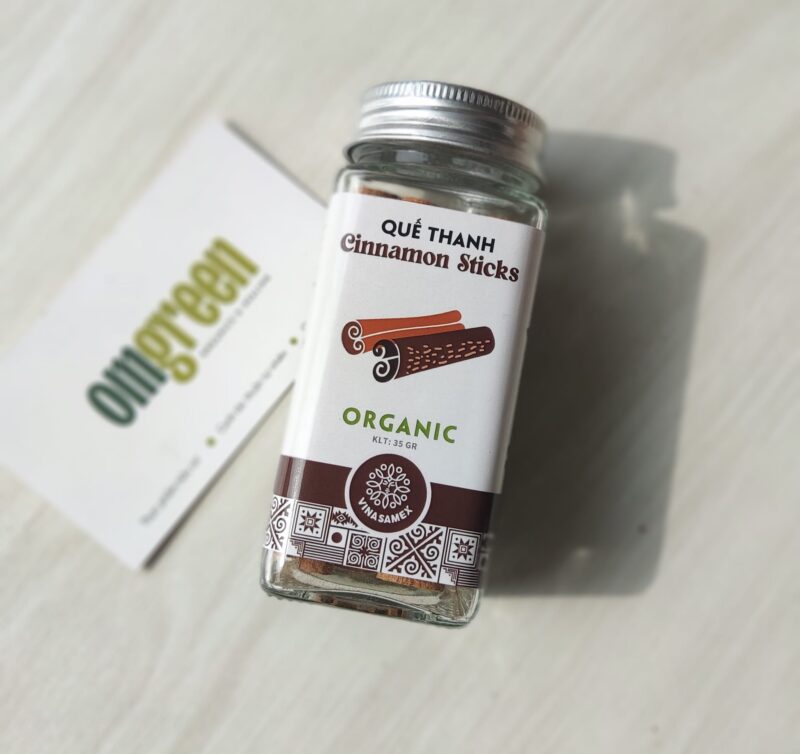 Quế thanh hữu cơ EU Vinasamex 35g - Lọ - Hình ảnh 3