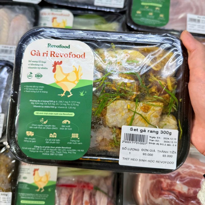 set gà trống rang sinh học Revofoods