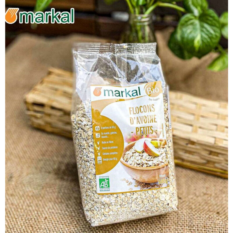 Yến mạch cán mỏng hữu cơ EU Markal 500g - Hình ảnh 5