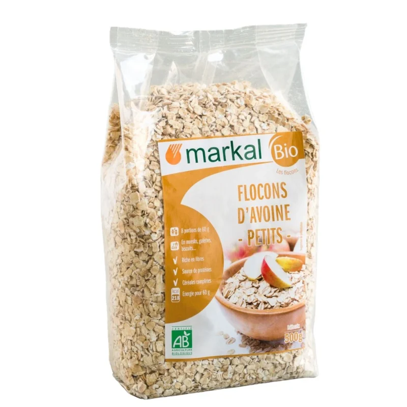 Yến mạch cán mỏng hữu cơ EU Markal 500g