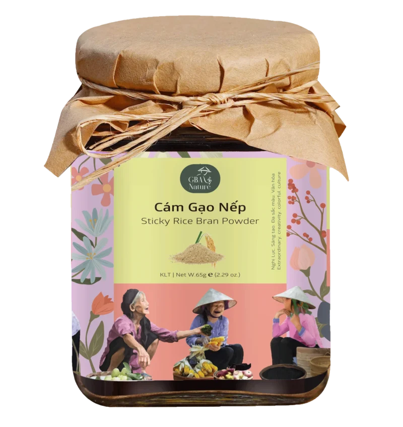 Cám gạo tám GBA Nature 65g - Hộp
