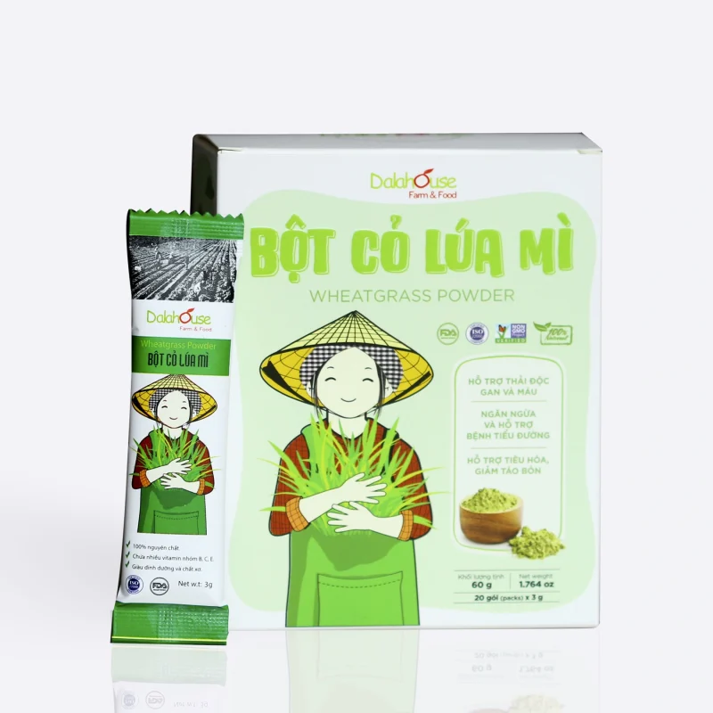Bột cỏ lúa mì Dalahouse 60g - Hộp