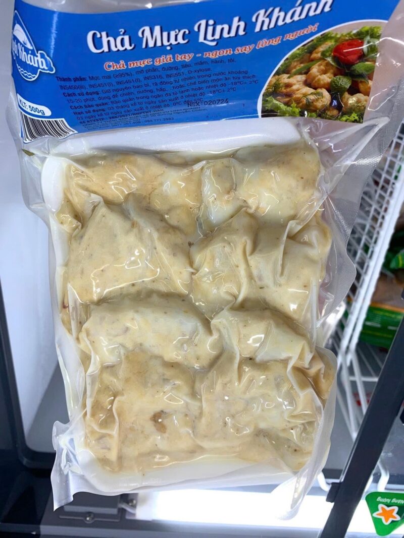 CHẢ MỰC GIÃ TAY LINH KHÁNH HỘP 500G
