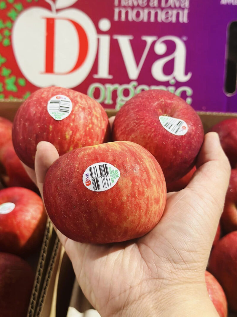 Táo Diva hữu cơ size 90 - Kg - Hình ảnh 3