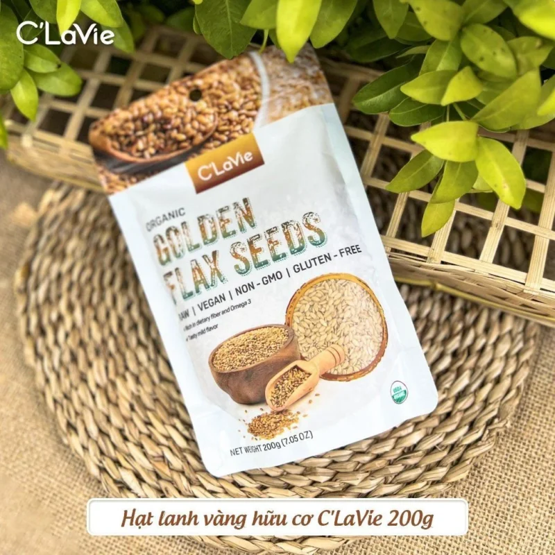 Hạt lanh vàng hữu cơ C'Lavie 200gram - Hình ảnh 2