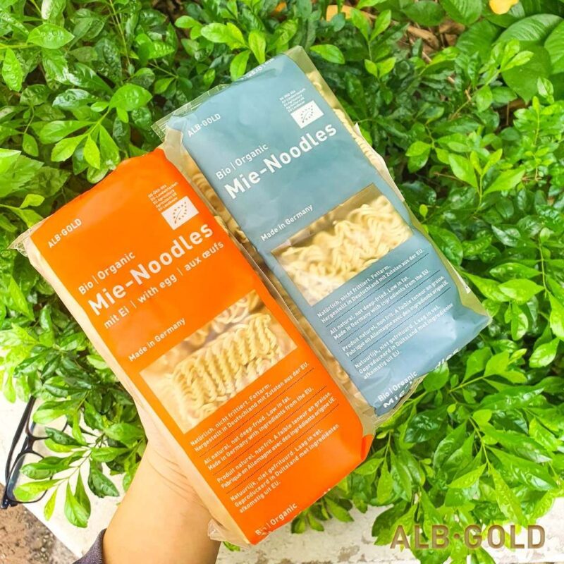 Mì ăn liền hữu cơ EU có trứng Alb Gold 250g (4 miếng) - Gói - Hình ảnh 2