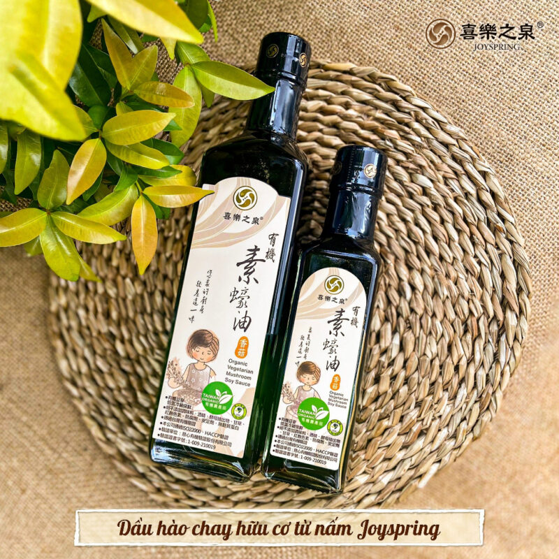 Dầu hào chay hữu cơ từ nấm Joyspring 210ml - Chai - Hình ảnh 2