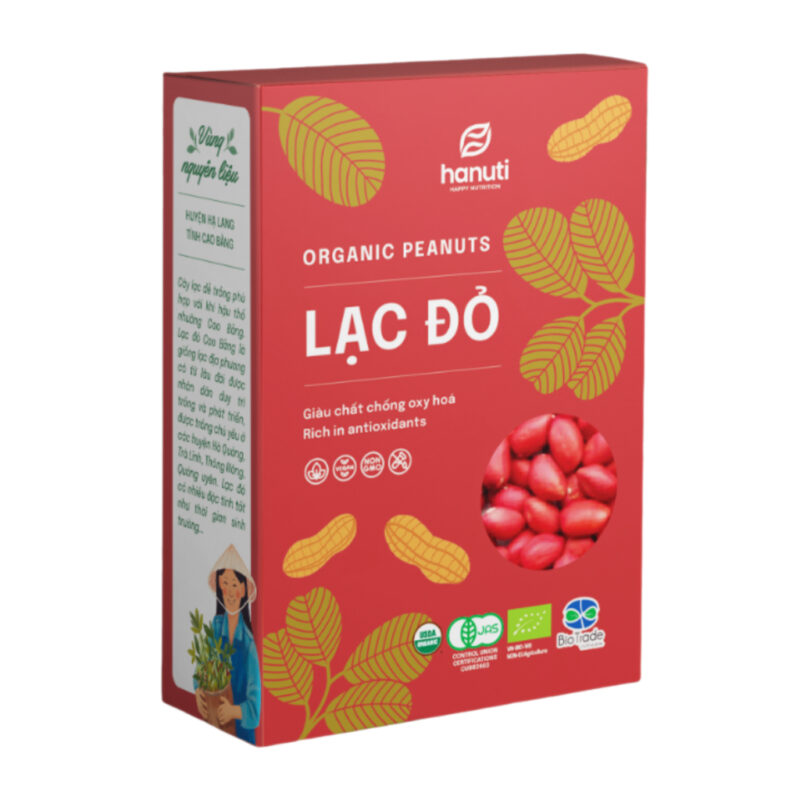 Lạc đỏ khô Hanuti 390gram